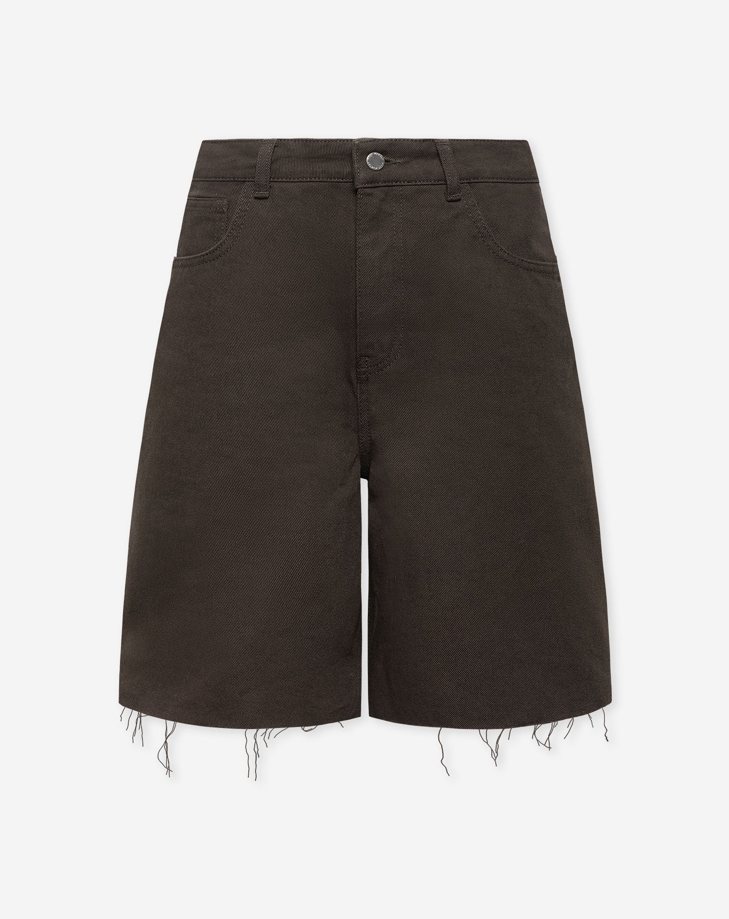 Baggy Denim Jort Bruin