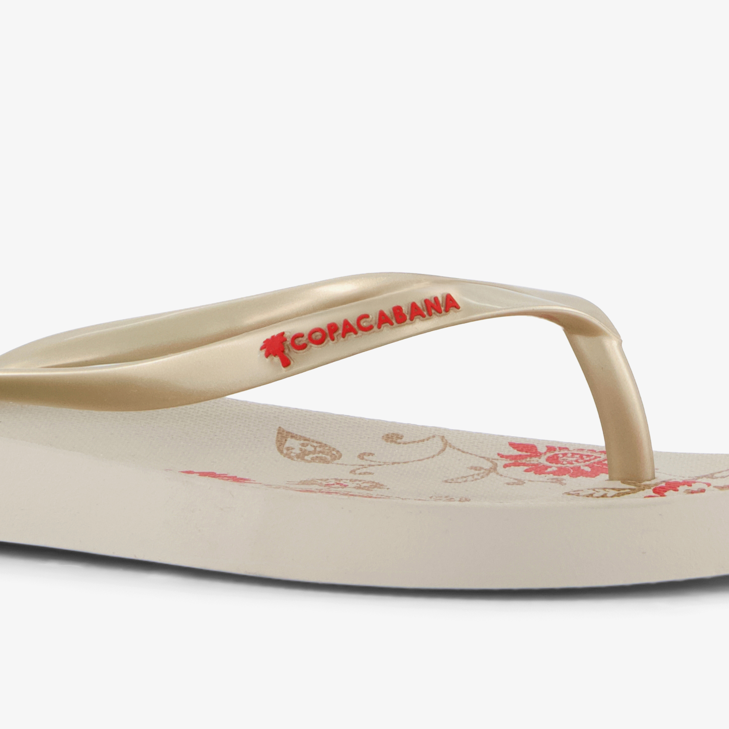 Copacabana Anatomic Print XII dames teenslippers wit