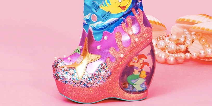 Tof: Ariel zeemeermin boots met toffe sneeuwbol hakken!