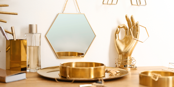 DIY: Decoreer je huis met gouden spuitverf