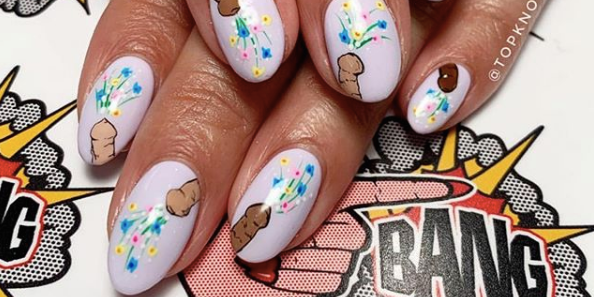 Nieuwe nageltrend: Fleurige piemels