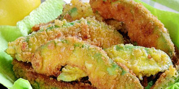 Mmm... Gefrituurde avocado is hemels!