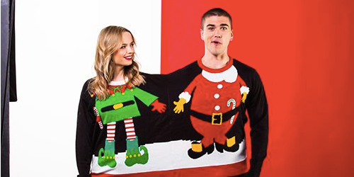 Hebben: deze foute duo kersttrui wil je hebben!