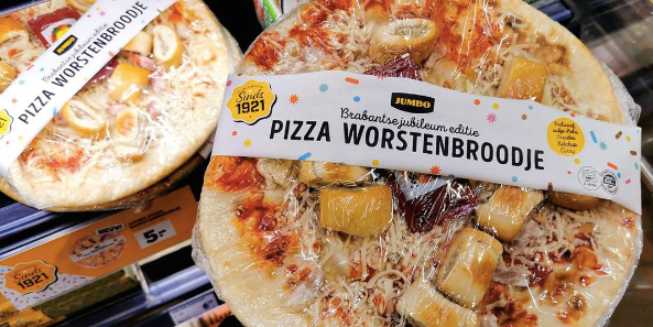 Geniaal: Jumbo verkoopt een Pizza Worstenbroodje