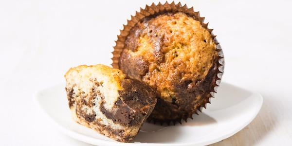 Nutella muffins met banaan