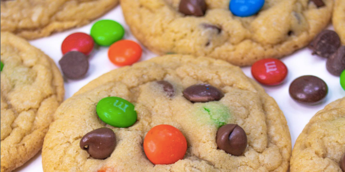 Mmm… M&M koekjes