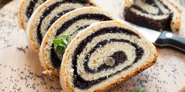 Yummy, deze poppy seed roll is te lekker! 