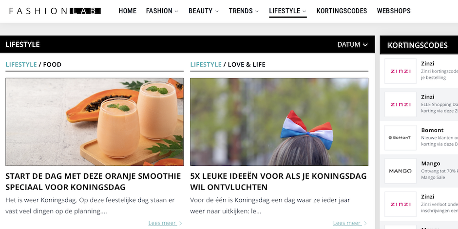 Fashionlab heeft een nieuwe website! 
