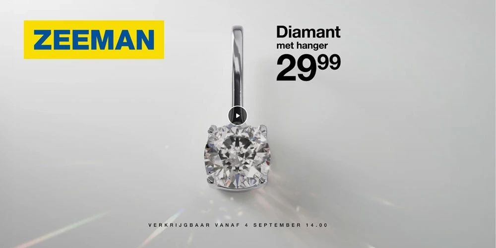 Zeeman lanceert echte diamant voor nog geen €30