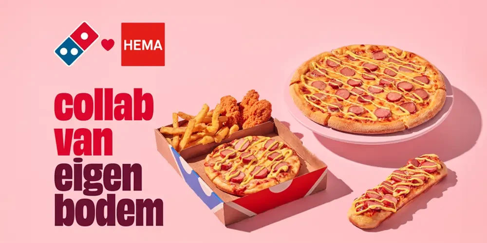 Domino’s en HEMA lanceren HEMA pizza rookworst